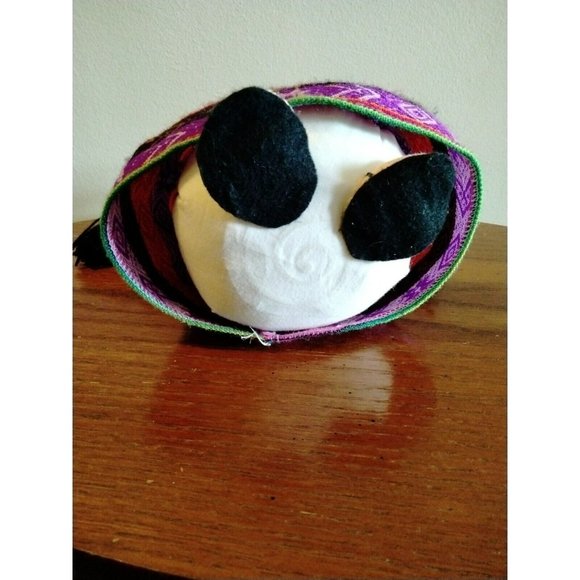 Handmade Peruvian Doll (3) Babies Papoose Colorful Ethnic Dress Purple Red Black - Picture 5 of 8